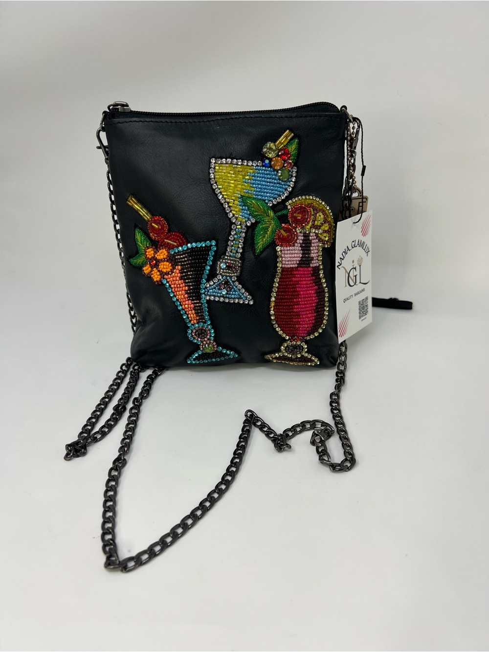 Mary Frances Beaded Leather Crossbody Bag - Picture 5 of 10